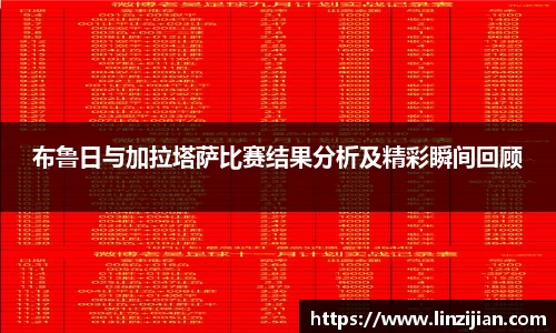 333体育布鲁日与加拉塔萨比赛结果分析及精彩瞬间回顾